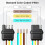 2 Pack 4Pin Trailer Extension Cable , 4 Pin Flat Trailer Light Plug Wire , 4 Way Connector Wiring Harness Extender 5