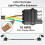 2 Pack 4Pin Trailer Extension Cable , 4 Pin Flat Trailer Light Plug Wire , 4 Way Connector Wiring Harness Extender 6