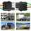2 Pack 4Pin Trailer Extension Cable , 4 Pin Flat Trailer Light Plug Wire , 4 Way Connector Wiring Harness Extender 7