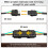 2 Pack 4Pin Trailer Extension Cable , 4 Pin Flat Trailer Light Plug Wire , 4 Way Connector Wiring Harness Extender 2