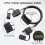 2 Pack 4Pin Trailer Extension Cable , 4 Pin Flat Trailer Light Plug Wire , 4 Way Connector Wiring Harness Extender 3