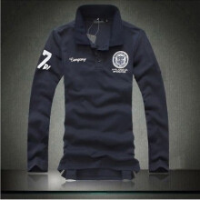(Dark Blue,XXL)Mens New Fashion Slim Fit Long Sleeve Shirt Casual Cotton Fabric Urban Trendy