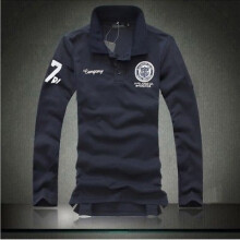(Dark Blue,XL)Mens New Fashion Slim Fit Long Sleeve Shirt Casual Cotton Fabric Urban Trendy