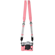 Leren Tas voor X-T50 Camera, Halve Body Cover Beschermende Tas met Schouderriem, Vintage Lederen Behuizing Roze