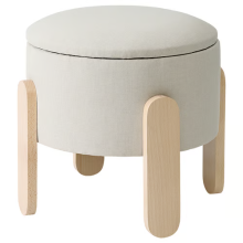 IKEA FÖRLUNDA Storage Pouffe 44 cm