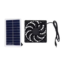 2W 5V Solar Exhaust Fan with Solar Panel for Efficient Heat Dissipation in Chicken Coop and Greenhouse