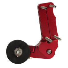 Motorbike Modified Chain Tensioner Regulator Pulley, Adjustable Auto Chain Tightener Wheel Link Size Refit Parts Red
