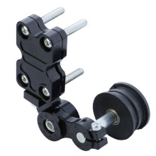 Aluminum Alloy Adjuster Chain Tensioner Roller Transmission Parts Universal Fit for Motorcycle /Chopper ATV Black