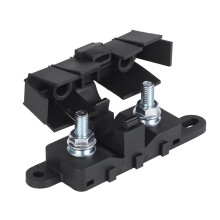 Bil Säkringshållare Block för Båt 40A-500A 70V Max Lock för MEGA ANL Bultmonterad Blad Platt Typ Säkring