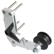 Motorbike Modified Chain Tensioner Regulator Pulley, Adjustable Auto Chain Tightener Wheel Link Size Refit Parts Silver