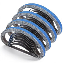 1/2 X 18 Inch Zirconia Sanding Belts 80 Grit, 32 Pack for Metal Polishing,Knife Sharpening, Derusting, Woodworking