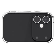 1.47-Inch Thumb Magnetic Camera Dual Autofocus Beauty Mode Retro Filter 2K Image Stabilization 64MP Flash TF 16X Black