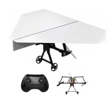 DIY RC Paper Airplane Kit Plane Toy with Gyro Stabilizer Aircraft Toys for Boys Girls Backyard Park Beach Camping School