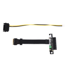 M.2 WiFi A.E Key to PCIe 4.0 X4 Extension Cable Adapter SSD Riser for Laptop Notebook 4x PCI Express Card A