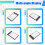 ZY-204 Breadboard Jumper Wires Kit 1660 Hole Experimental Breadboard for Electronics Experiment and Robotics 7