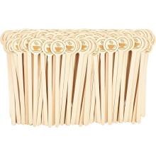 Houten Koffie Roerstaafjes 300-Pack Koffie Roer Stokken 5,9 Inch Natuurlijke Berken Roer Stokken met Ronde Einden, voor Koffie, Melk