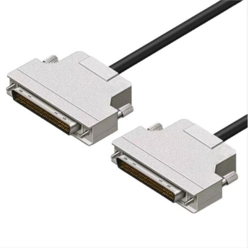 Industrial SCSI 68Pin Connection Cable SCSI DB68 to DB68 Programming Data Cord Copper Core Double Shielded  0.5M 1