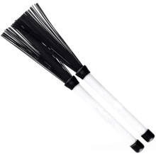 1set Black and White Nylon Drum Brushes, Kit Drum Brushes, Create Dynamic Percussion Tones