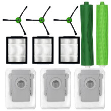 11Pcs for Replacement Parts Kit for I7 I3 J7 E5 E6 I5, Vacuum Filter & Brush Set Compatible for Series