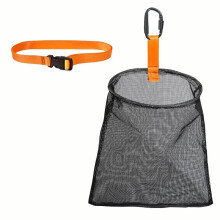 Clam Bag Mesh Waistline with Carabiner Mesh Removable Belt Clamming Equipment
