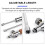 Detachable 3-Section Adjustable Flame Torch Set Propane Burner for Camping BBQ Welding Outdoor Cooking 3