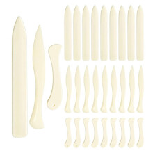 Glattes Kunststoff-Faltwerkzeug zum Ritzen und Burnishing, Bastel- und Scrapbooking-Werkzeug, 3 Formen Faltwerkzeuge für Buchbinderei und