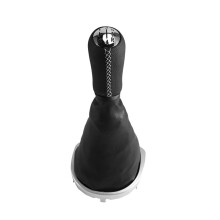 Gear Knob 5 Gears for Clio 3III 2005-2012 Gear Lever with Gear Stick Cuff 8200379961 Chrome Handball White