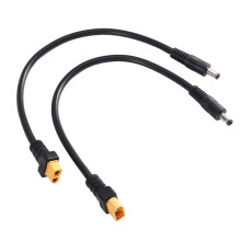 Adaptador de Cable de Alimentación Macho XT60 / Hembra A Macho DC5521 15AWG para Carga de Batería de Coche en Casa