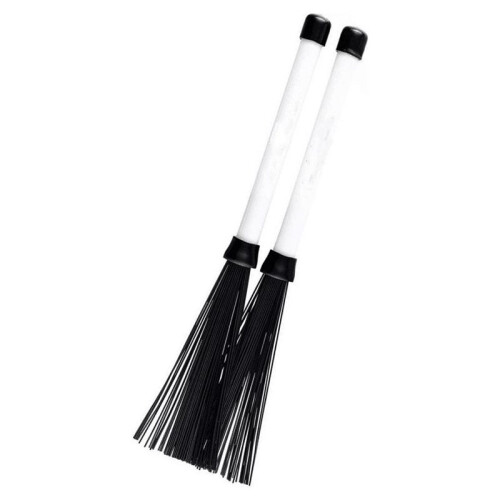 1set Black and White Nylon Drum Brushes, Kit Drum Brushes, Create Dynamic Percussion Tones 1