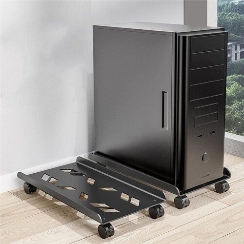 Computer  Stand for Most PC for Mobile CPU Stand, Steel PC  Stand CPU Holder with Rolling Caster Wheel 2