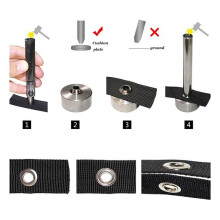 Grommet Kit 1/2 Tum Tungt Metallöglor för Tyggardiner, Presenningar, Tält och Skydd (Flerfärgad)