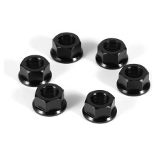 M10X1.25 Universal 6PCS Rear Sprocket Wheel Axle Nut Screw Hex Nut Motorcycle Atv Scooter Off-Road B
