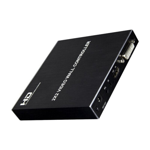 1080p 2x2 Video Wall Controller TV Splicing Box 1x2 1x3 1x4 -Compatible 4 Screen Splicer  Adjustment RS232
