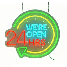 Open Neon Sign - Dimmable Neon Light for Business, Shop, Restaurant, Convenience Store, Coffee Bar,Hotel Decor