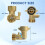 Adjustable 90-Degree Solid Brass Hose Elbow with Quick Connect for RVs, Campers, and Gardens 9