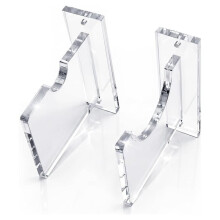 Clear Acrylic Baseball Bat Display Rack, Wall Mount Bat Holder for to Full-Size Bats (18-34 in)