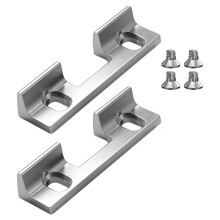 2pack Adjustable Strike Plate Front Door Replacement 32mm Screws Hole Spacing Aluminium Alloy Strike Plate Accessories