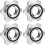 1 Inch Spinlock Collars Anti-Slip Dumbbell Hex Nut Clamps Secure Screw Collars 4pcs 1