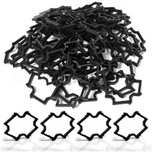 Pack of 100 Cable Holder Universal 22-50 mm Loop Anchors Cable Clip, Dowel Clamp Clamp, Cable Attachment