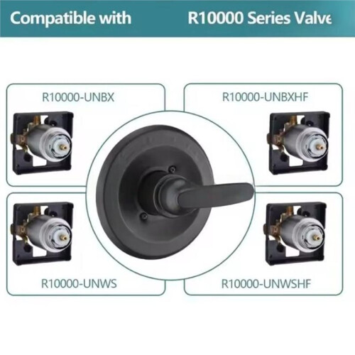 For Delta Foundations 13 Series Single-Function Shower Valve Kit - Bathroom Shower Faucet Trim Replacement Set 2