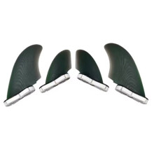 UPSURF FCS II Fiberglass Quad Surf Fins RM Twin Rear Twin Keel High Performance Surfboard Replacement Fins