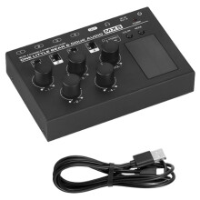 Mixer Lineare A 4 Canali Mono/Stereo One Little Bear MX5 A Bassissimo Rumore con Jack da 6,35 mm/3,5 mm