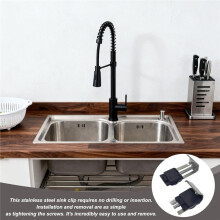 10pcs Undermount Sink Clips Mounting Brackets Sink Holders Sink Fixing Clips for Kitchen Bathroom Kitchen Accessories