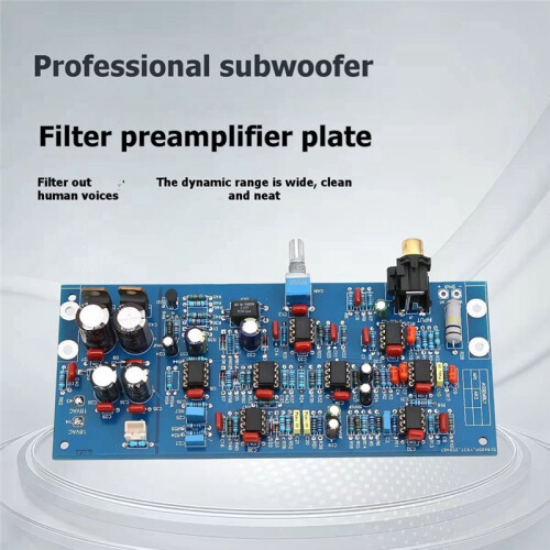 Subwoofer Preamplifier Board Low Pass Filter Audio Preamp Module for DIY Speaker Amplifier 8Pcs NE5532 OPAMP 1