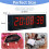 Stopwatch with Start/Stop Button, LED Digital Timer with Remote, Countdown Clock with Buzzer, Gym Clock US Plug 6