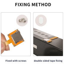 For Micro- Card Extension Cable TF Card Adapter FPC Micro Extension Cable with Self-Ejecting Card Holder (10cm)