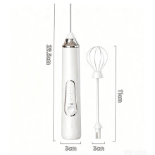 Mousseur à Lait Électrique Rechargeable, -Mixeur Portatif, Mousseur à Café et Fouet à Crème pour Latte et Cappuccino