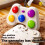 Children'S Dynamic Rhythm Game Console, Rhythm Light Match, Thinking Training, Educational Fingertip Color Light Toy 5