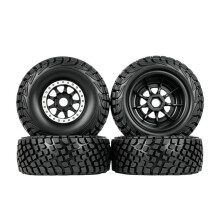 RC Off Road Tires 1/7 RC Off Road Tires 137X55mm W208 for MOJAVE YK4072 YK4073 1/7 RC Model Car Desert Truck White