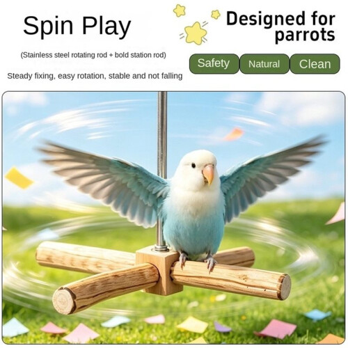 Perch Stand,A Rotating Toy Designed for Relieving Boredom,Beak Conditioning,Claw Care,Chewing Training,Perching 1